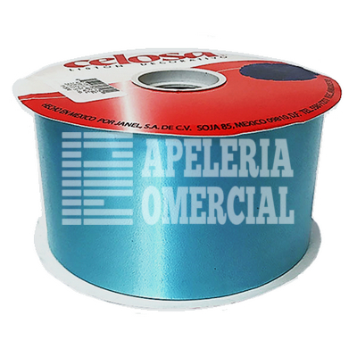 MERCERIA LISTON CELOSA LISO #22 C. TURQUESA